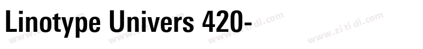 Linotype Univers 420字体转换